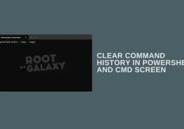 How to Clear Command History in PowerShell and CMD Screen