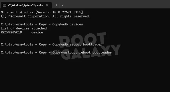 fastboot reboot bootloader