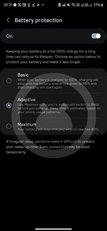 One UI 6.1 battery protection features on Galaxy S23 Ultra | Pic: rootmygalaxy