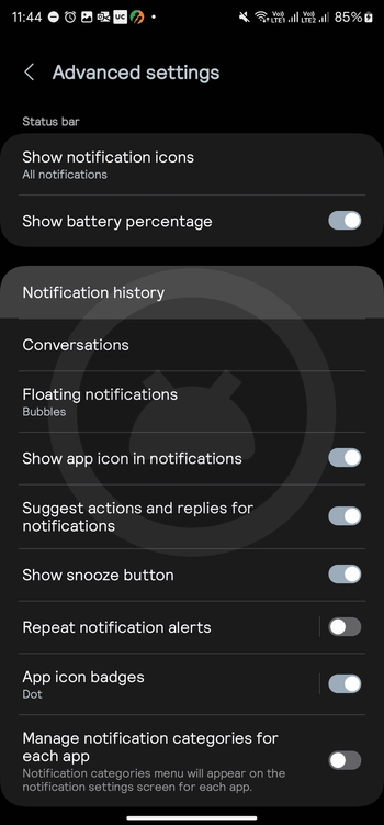 Samsung notification history enable 3 edited