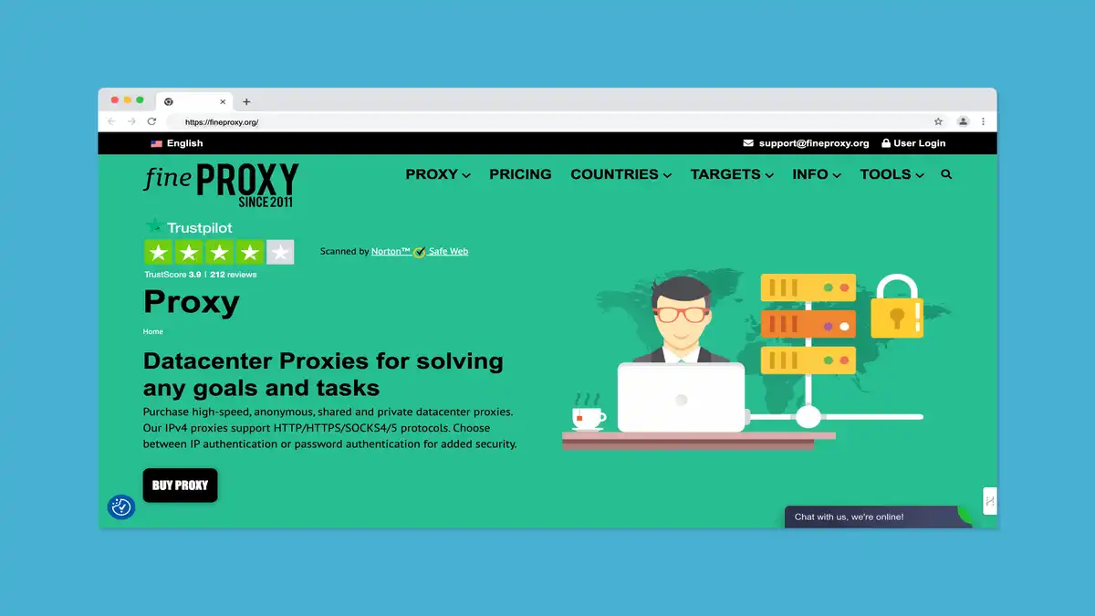 FineProxy Website