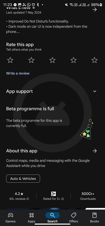 Android Auto Beta Programme