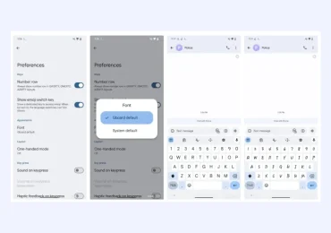 Gboard custom font feature preview